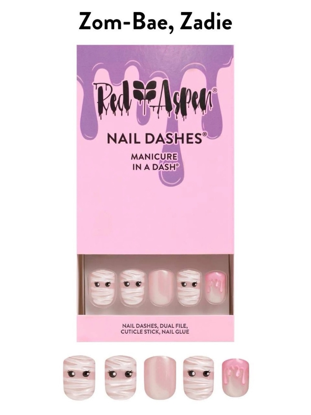 Red Aspen Nail Dashes ZOM-BAE, ZADIE